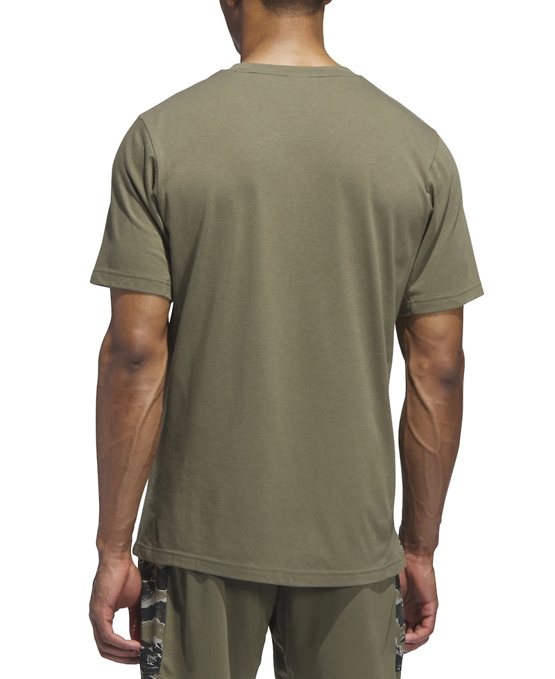 adidas Men's Camo Logo Crewneck T-Shirt