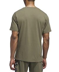 adidas Men's Camo Logo Crewneck T-Shirt
