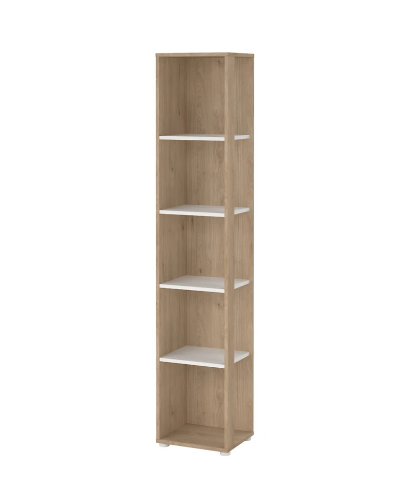 Tvilum 80.59" Wood 5 Shelf Narrow Bookcase