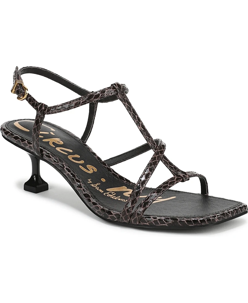 Circus Ny by Sam Edelman Women's Jaida Strappy Mid-Heel Dress Sandals