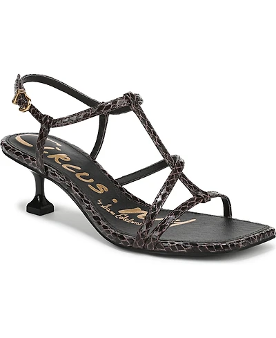 Circus Ny by Sam Edelman Women's Jaida Strappy Mid-Heel Dress Sandals