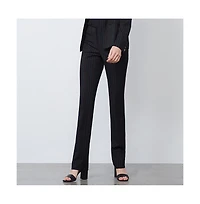 Etcetera Women's Colorful Black with Pinstripes Pants Conversation