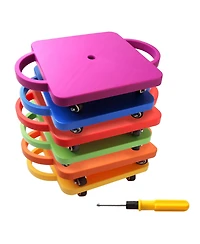 Floor Scooter Board with Handles, Sitting for Kids Indoor Play