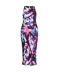 City Chic Plus Halter Print Dress
