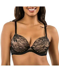 Parfait Women's Luxlacy Lace T-Shirt Bra, Black, 40H