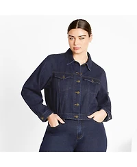 City Chic Plus Denim Jojo Jacket
