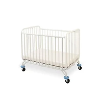 L.a. Baby Holiday Mini/Portable Folding Metal Crib
