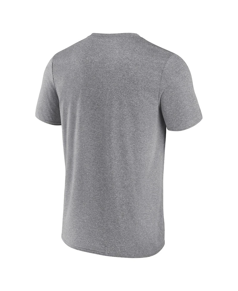 Fanatics Men's Heather Gray Oklahoma Sooners Outline Split T-Shirt