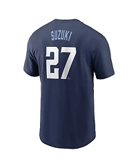 Nike Men's Seiya Suzuki Navy Chicago Cubs Fuse City Connect Name Number T-Shirt