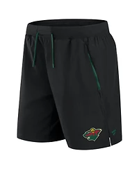 Fanatics Men's Black Minnesota Wild Authentic Pro Rink Performance Shorts