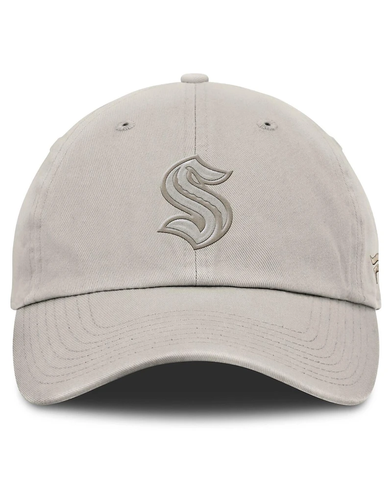 Fanatics Men's Gray Seattle Kraken Authentic Pro Road 2 Adjustable Hat