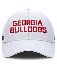 Nike Men's White Georgia Bulldogs Rise Practice Adjustable Hat