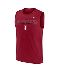 Nike Men's Cardinal Stanford Primetime Tricode Legend Performance Tank Top