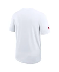 Nike Men's White Kansas City Chiefs Sideline Uv Performance Coach T-Shirt