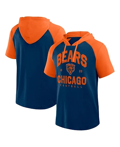 Logo Athletic Men's Navy Chicago Bears Prime Hoodie T-Shirt