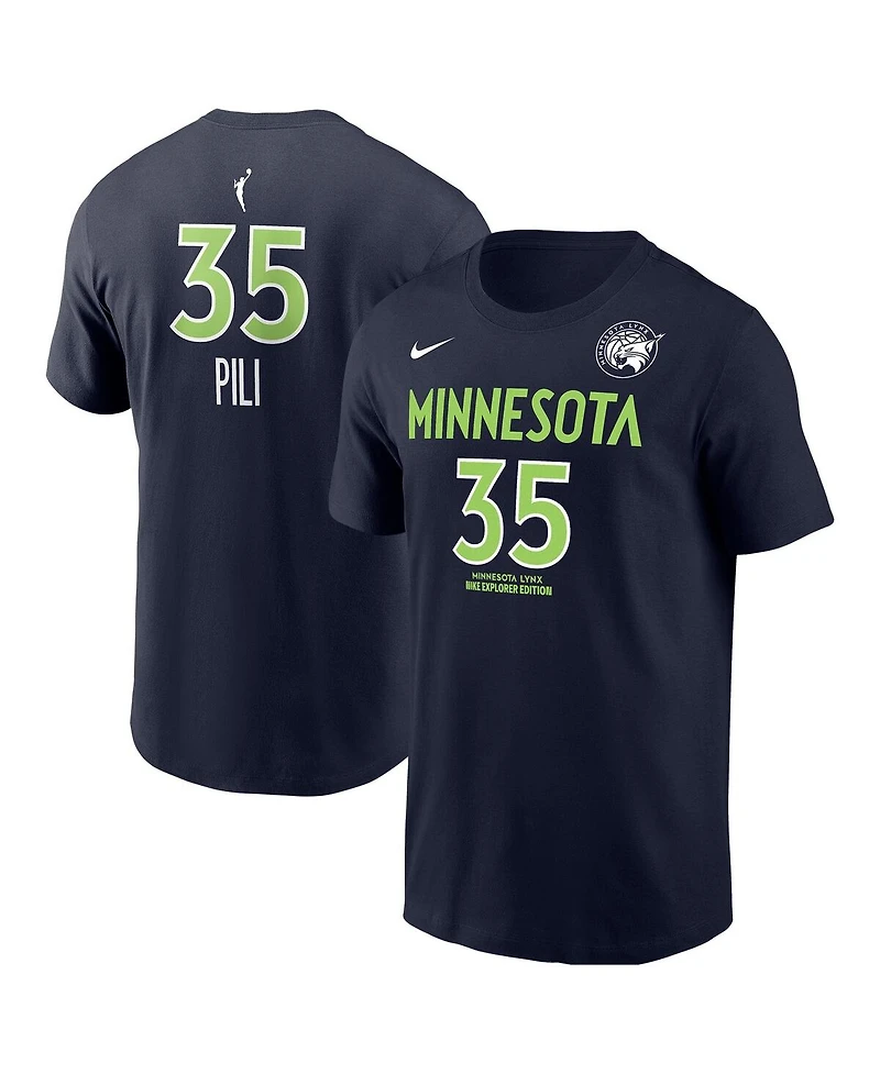 Nike Men's Alissa Pili Navy Minnesota Lynx Explorer Edition Name Number T-Shirt