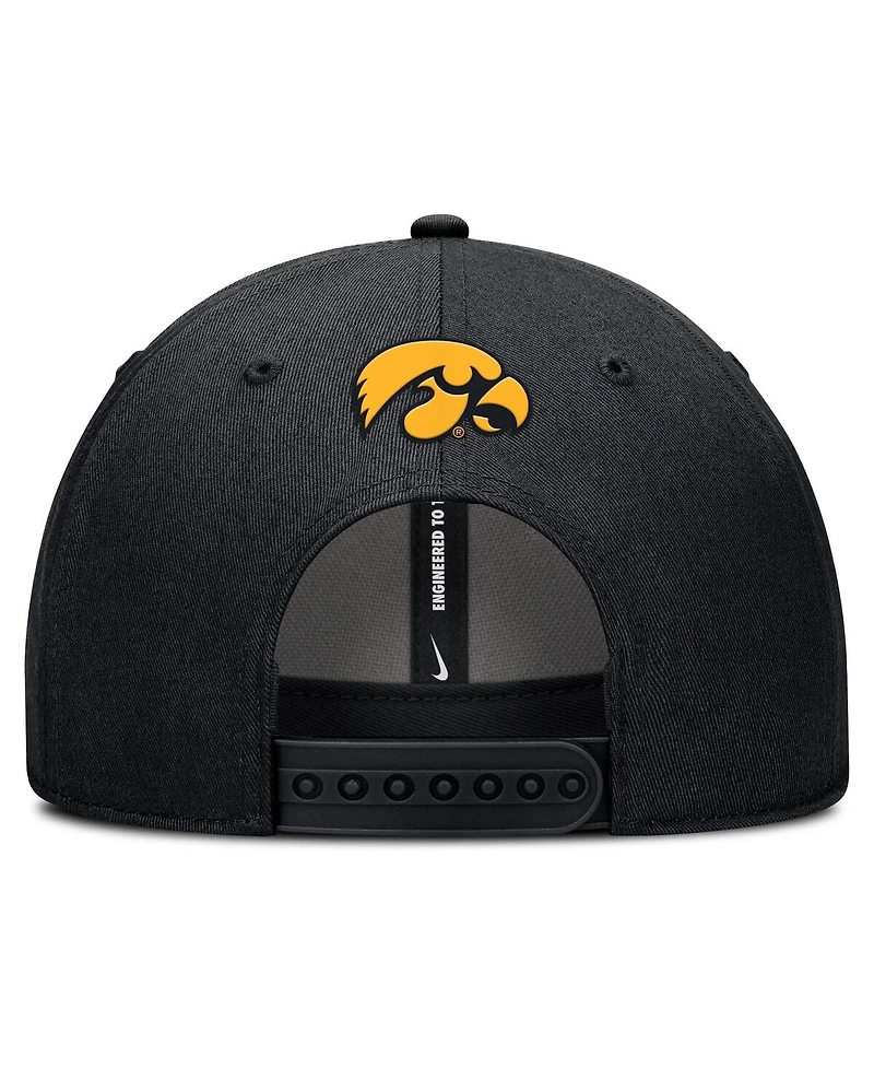 Nike Men's Iowa Hawkeyes Rise Practice Adjustable Hat