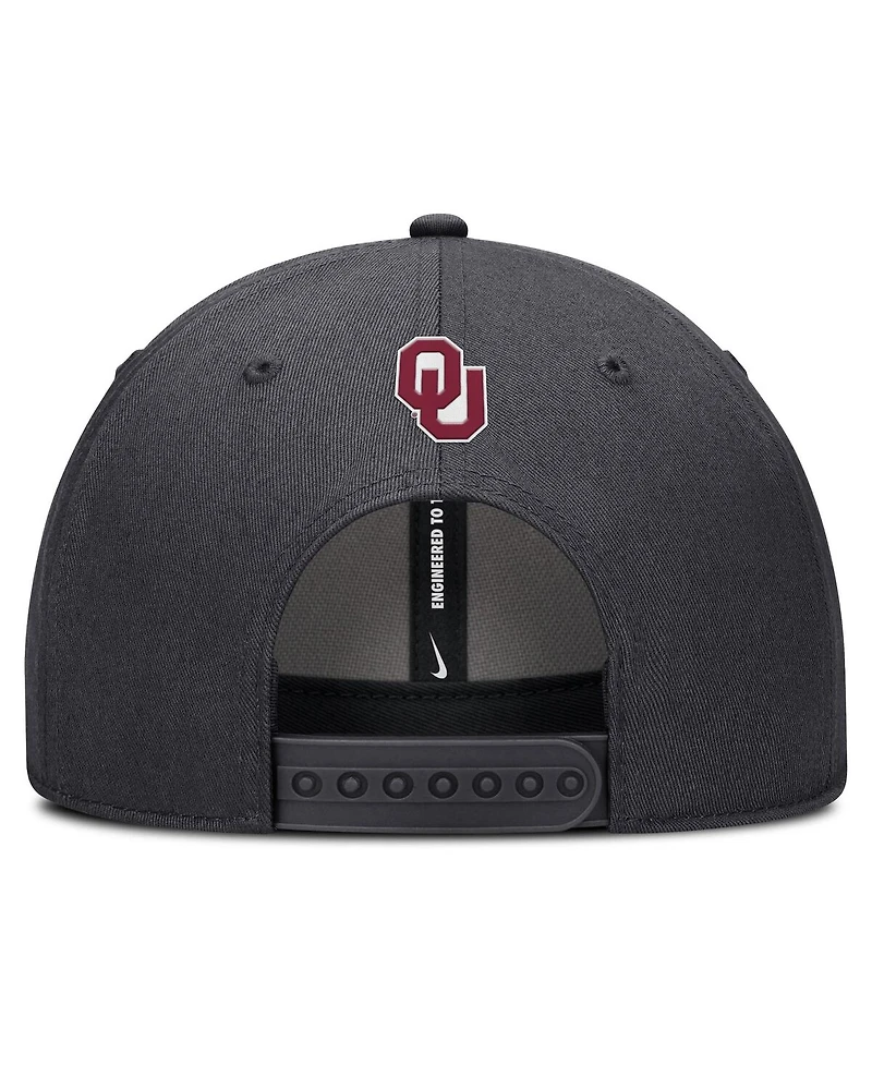 Nike Men's Black Oklahoma Sooners Rise Practice Adjustable Hat