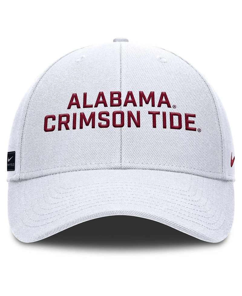 Nike Men's White Alabama Crimson Tide Rise Practice Adjustable Hat