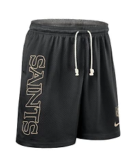Nike Men's Black New Orleans Saints Sideline Reversible Performance Shorts