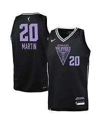 Nike Big Boys and Girls Kate Martin Eclipse Black Golden State Valkyries Explorer Edition Player Jersey
