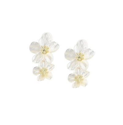 Sohi Maxi Floral Drop Earrings