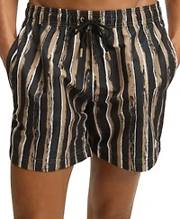 Boss by Hugo Men's Logo Detail Printed Swim Shorts