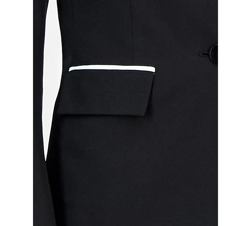 Le Suit Women's Piping-Trim Two-Button Pantsuit
