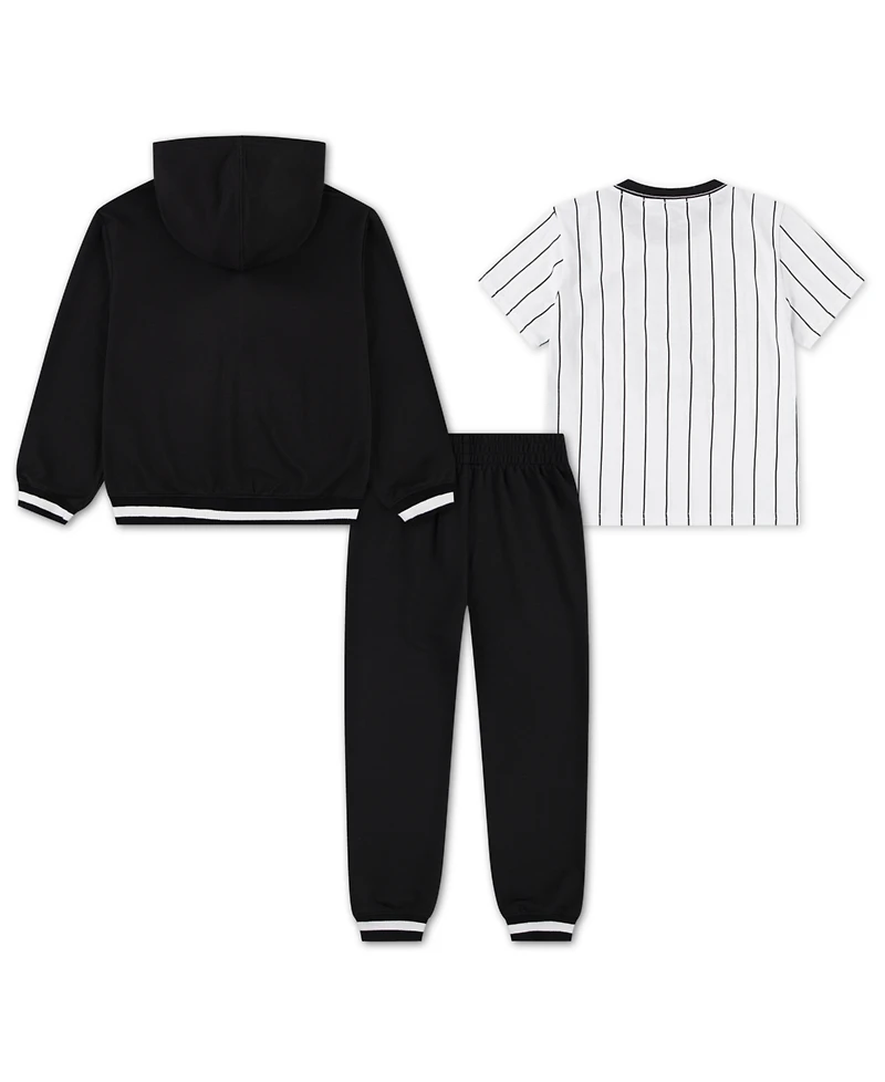 Jordan Toddler Boys 3-Piece Jersey French Terry Full-Zip Hoodie, T-Shirt and Pants Set