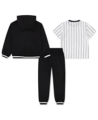 Jordan Toddler Boys 3-Piece Jersey French Terry Full-Zip Hoodie, T-Shirt and Pants Set