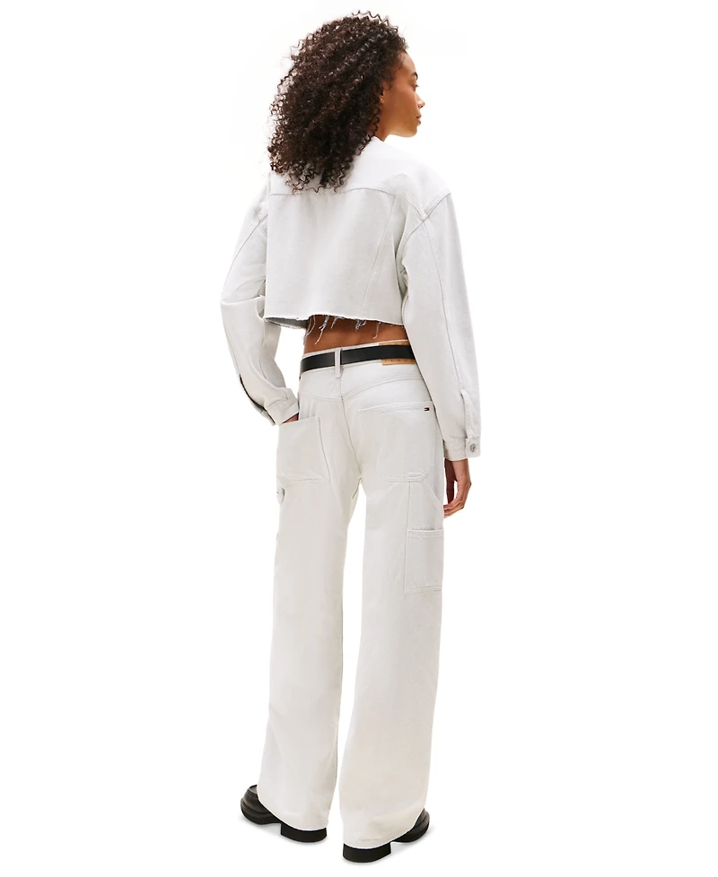 Tommy Jeans Women's Oversize Collarless Crop Jacket