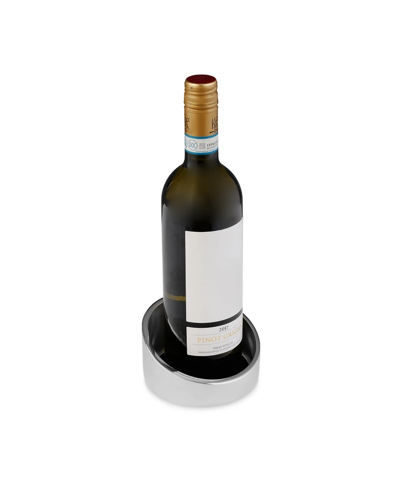 Nambe Tilt Wine Coaster, 4.5" x 2.5"
