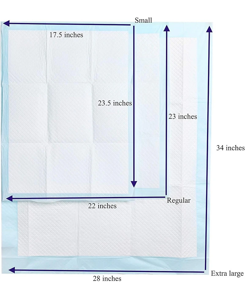 HoneyCare All-Absorb Large Dog and Puppy Training Pads, Ultra Absorbent and Odor Eliminating, Leak-Proof 5-Layer Potty Training Pads with Quick-Dry Su