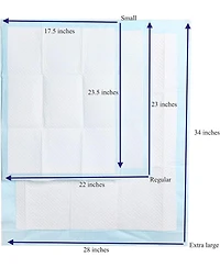 HoneyCare All-Absorb Large Dog and Puppy Training Pads, Ultra Absorbent and Odor Eliminating, Leak-Proof 5-Layer Potty Training Pads with Quick-Dry Su