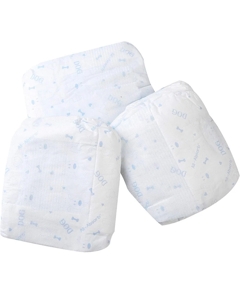 HoneyCare All-Absorb Disposable Female Dog Diapers, Super Absorbent, Breathable, Wetness Indicator Extra Small, 9x16 inches, 100ct