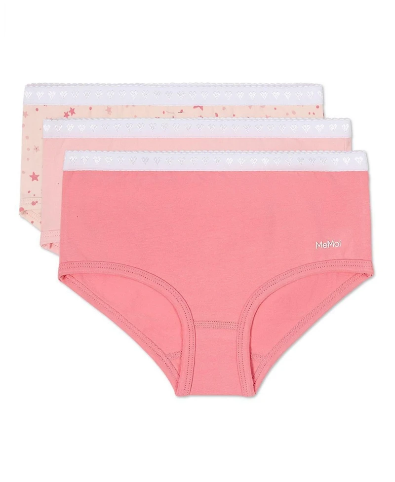 MeMoi Big Girls 3 Pair Pack Starry Briefs