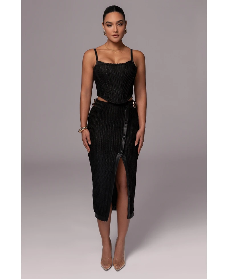 Jluxlabel Women's Textured Mystique Midi Skirt