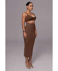 Jluxlabel Women's Phoenix Suede Skirt