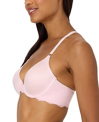Maidenform One Fab Fit Lace T-Back Shaping Underwire Front Close Bra 7112