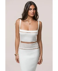 Jluxlabel Women's Striped Rib Knit Dress