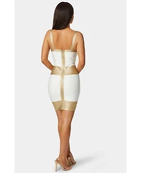 Bebe Women's Color Block Bandage Dress