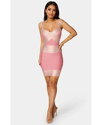 Bebe Women's Color Block Bandage Dress