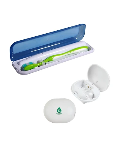 Pursonic Uv Toothbrush Sanitizer & Portable Toothbrush Sterilizer Bundle – Dual Protection for a Cleaner Smile Anywhere