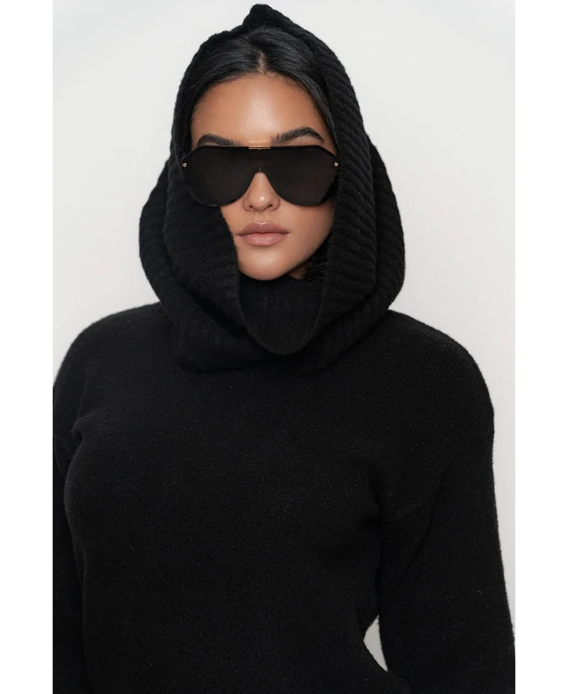 Jluxlabel Women's Sweater Scarf Top