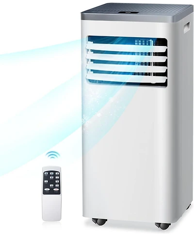 Zafro 10,000 Btu Portable Ac, 3-in-1, Cools 450 Sq.Ft, Fast Cooling, Sleep Mode, Timer, Remote, Quiet