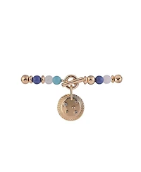 Rachel Rachel Roy Gold Tone and Beaded 2pc Bracelet Set
