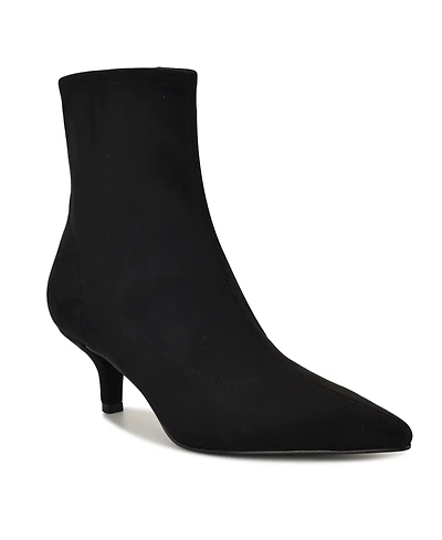 Nine West Women's Tabbie Kitten Heel High Ankle Booties