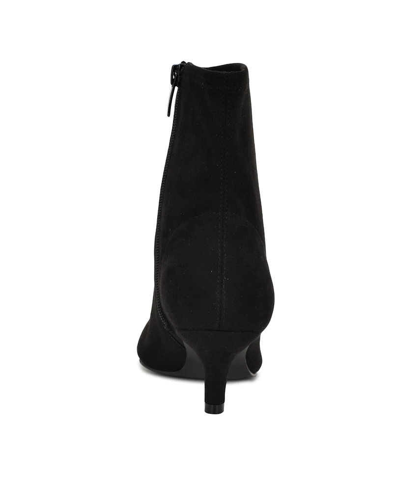 Nine West Women's Tabbie Kitten Heel High Ankle Booties
