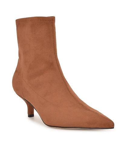 Nine West Women's Tabbie Kitten Heel High Ankle Booties