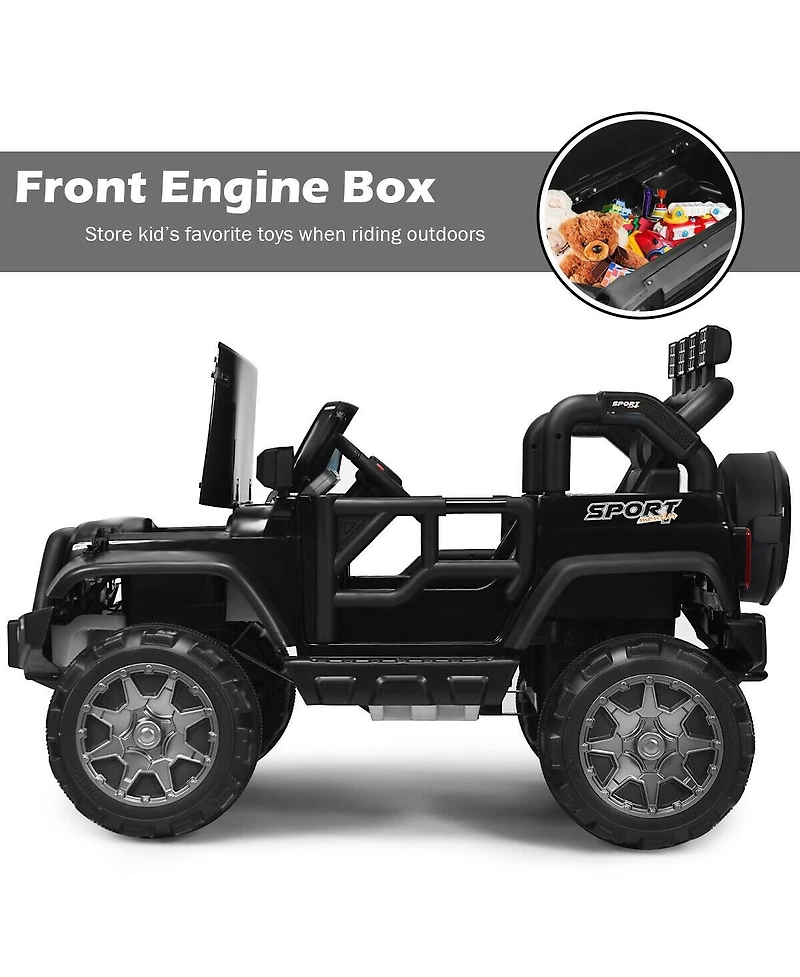 12V 2 Seater Kids Ride On Car with Storage Room